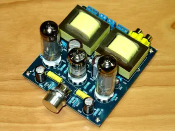 Hi-fi Stereo 6N2+6P1 Enotnega tipa Razred A Tube Ojačevalec Amp Odbor DIY Kit