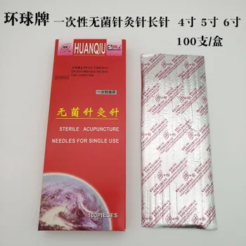 Huanqiu za enkratno uporabo akupunkture iglo dolgo sterilne igle za masažo, iglo 0.30/0.35/0.40*100/125/150 mm