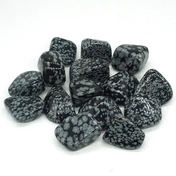 Snežinka Obsidian Kamna Nepravilnih Poliranega Naravnega Rock Quartz Čakro Zdravljenje Dekor Mineralov, Zbirka