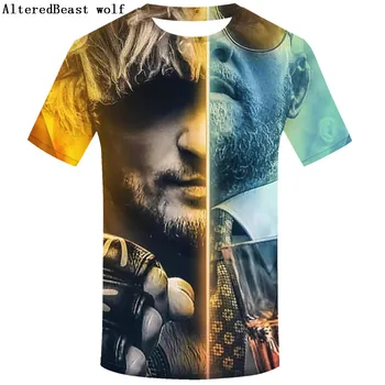 2019 Modni Moški Khabib Nurmagomedov Epski Conor Mcgregor T Shirt Grafika, Tiskanje Camiseta Priložnostne Poletje Tshirt
