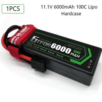 GTFDR Baterije lipo 3S 11.1 V 6000mAh 100C Lipo Baterije Hardcase Dekan/T XT60 XT90 EC5 za 1/8 1/10 RC Avto Losi Poševnica HPI Emaxx