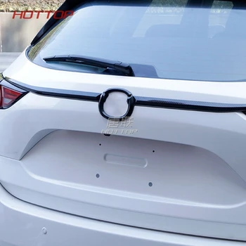 Topunion 2 Barve Zadaj Prtljažnik, vrata prtljažnika Izstopna odprtina zadnja Vrata Trakovi Dekoracijo Okvir Pokrova Trim 2 Kos ABS Za Mazda CX-5 CX5 2017 2018