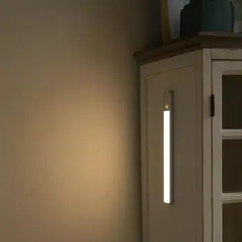 Youpin EZVALO Pametni Senzor Gibanja LED Nočna Lučka za Brezžični Magnetni Kuhinjsko Omarico, Omaro Stenska Svetilka na Dotik USB za Polnjenje