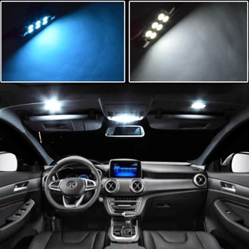 Belo, brez Napak LED Notranja Kupola Zemljevid Strešne luči komplet Za 2001-2020 Nissan X Trail T30 T31 T32 Za X-Trail, LED žarnice
