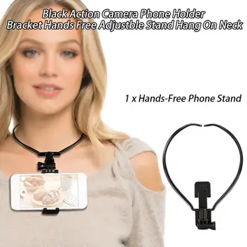 Hands-Free (prostoročni Telefon Stojalo Nosljivi Visi Na Vratu POV Ovratnik Vratu Visi Mobilni Telefon Gopro Vesa Video Selfie Nosilec Ustvarjalne