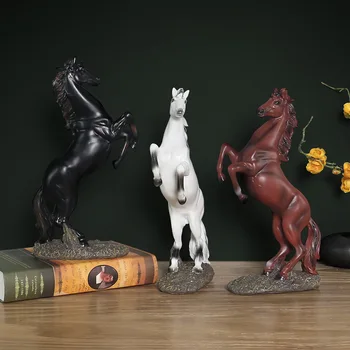Smole Konj Kip Ustvarjalne Živali Miniaturne Figurice Letnik Vina Kabineta, Kiparstvo Domače Pisarne Okraski Okraski