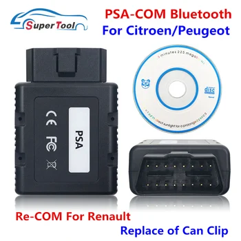 Za Citroen Za Peugeot PSA-COM Bluetooth Diagnostično Orodje Za Renault-COM Za ECU/Tipka za Programiranje Zamenjati Za Renault Can Clip