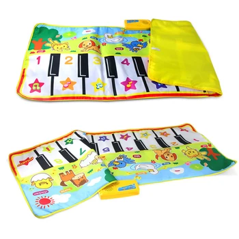 Baby Klavir Igra Preprogo Glasba Igra Instrument Igrača 3 Slogi Glasbeni Mat Z Živalskimi Glas Začetku Izobraževalne Igrače Za Otroke