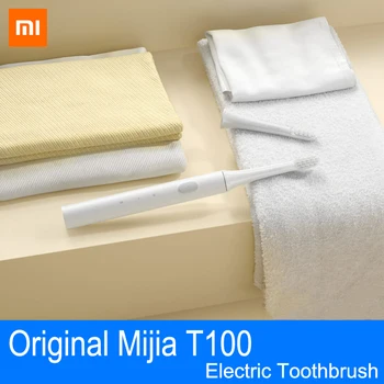 Original Xiaomi T100 zobna ščetka Zobe Ščetka Glave Mijia T100 Električni Ustni Globinsko Čiščenje sonicare zobna ščetka Dveh hitrosti Čiščenje