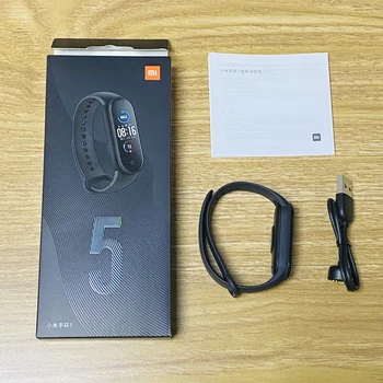 Xiaomi Mi Pasu 5 Pametna Zapestnica 1.1 Palčni AMOLED Zaslon Fitnes Tracker Srčnega utripa Smart band 4 Barve miband 5