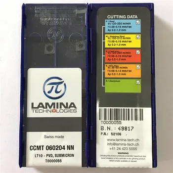 CCMT060204-NN LT10 Prvotne LAMINA karbida vstavite z najboljšo kakovost 10pcs/veliko brezplačna dostava