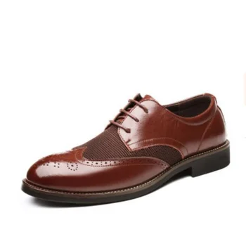 Dihanje Luksuznih Italijanskih Moških Brogue Obleko Čevlje Formalnih Poslovnih Oxfords Plus Velikost Zdrsa Na Voznika Loafers Konicami Prstov Moccasin