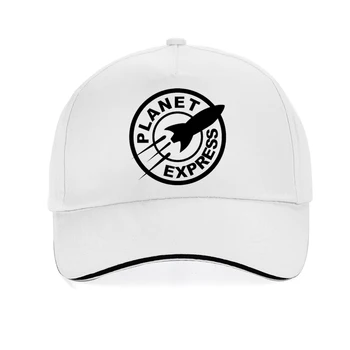Risanka Planet Express Skp Smešno Prostor Baseball caps Na Prostranstvo Raketa vesoljsko Ladjo Cool hip hop nastavljiv vrnitev žoge klobuk