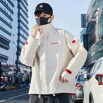 2020 Blagovne Znamke Moških Oblačil Nov Padec Zimsko Jakno Topla Oblačila Korejskem Slogu Plus Velikost Dolg Rokav Moda Windbreaker Hip Hop Vrhovi