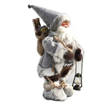 Božični Okraski Santa Claus Lutke Stoji Božič Figur Počitnice Okraski Okraski Postavitev Okna Okraski 30 Cm