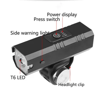 LED Kolo Svetlobe USB Polnilne 800LM 3 Način Nepremočljiva Kolesarjenje Spredaj Žarnice Žarometov Gorsko Kolo MTB Varnost LED Svetilka