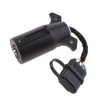 7-Način RV do 4 Žice, Ravno Adapter, Priključek za Prikolico Vlečno Kljuko vrata prtljažnika LED