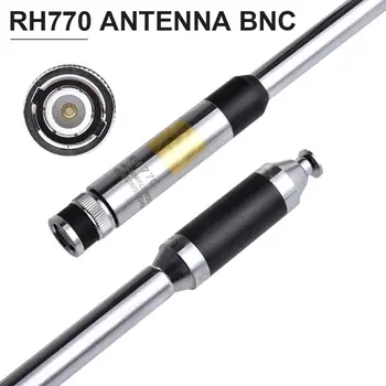 RH770 Antena BNC Walkie-talkie Antene 144/430Mhz 3.0/5.5 uporabnike interneta 20W Teleskopska Antena za AM/Skener