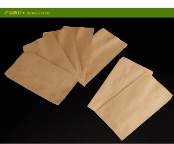 6x10/9x13/10x16/12x20cm kraft papir, kraft papir rjavo seme vrečke izolacije vrečo semena embalaža/zaščitna, vertikalni okvir slog 100 kozarcev/veliko