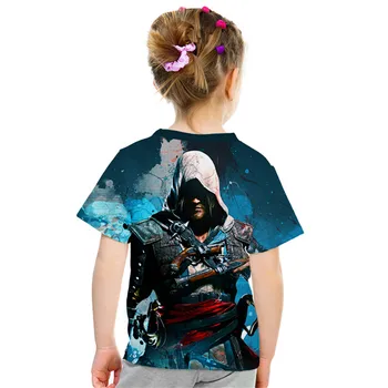 4-12 Let 2020 Poletje Otroci 3D majica s kratkimi rokavi Boys Girls Moda Igre Anime Natisni T-shirt Otrok Hip Hop Tshirts