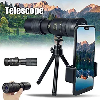 4k 10-300x40mm Super Telefoto Zoom Oko Teleskop Prenosni Oko Visoke Kakovosti Teleskop Žep Binoculo Lov