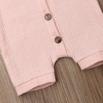 Multi-barvne Novorojenega Dojenčka Baby Dekleta Perilo Trdna brez Rokavov Romper Jumpsuit Playsuit Obleko Sunsuit Otroška Oblačila