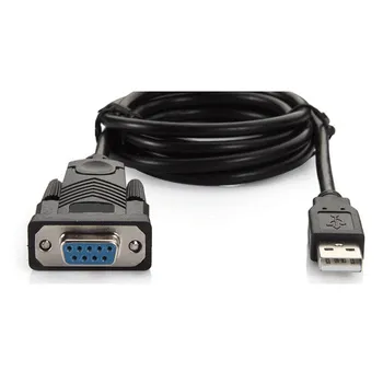 USB Rs232 Femea cable3FT buracos da porta USB 2.0 par serijski DB9 femea 9 furos COM cabo de Computador 1 m Novo com o voznik de