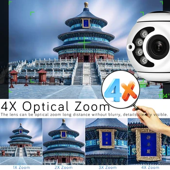 H. 265 1080P PTZ Kamere Outdooor 4X Digitalni Zoom Oblak Dvojno Svetlobo Brezžični Speed Dome Kamere, IP Omrežja CCTV Video Nadzor
