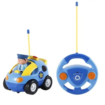 Trajno Mini Daljinski upravljalnik Avto Set Policijski Avto Igrače za Otroke Otroke Darila Trajne Prenosni Igrača Avto