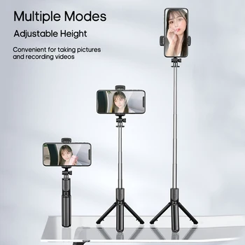 BT Selfie Palico Zložljivo Stojalo Vrtenja Multi-funkcionalno Ročno Nastavljiv Mobilni Telefon, Držalo za Žive Kažejo Snemanje Videoposnetkov