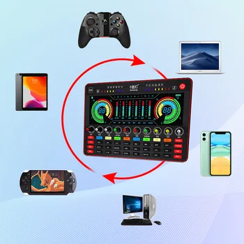 Profesionalna Bluetooth Zunanje Zvočne Kartice za Petje, Igranje Snemanje Za PC Računalnik, Mobilni Iphone instrument audio Studio