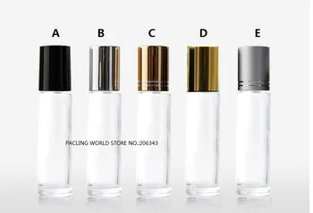10 ml prozorni steklenici z ( jeklene kroglice ) trak za oči kreme,parfumi,eterična olja,deodorant steklenico kozmetične embalaže