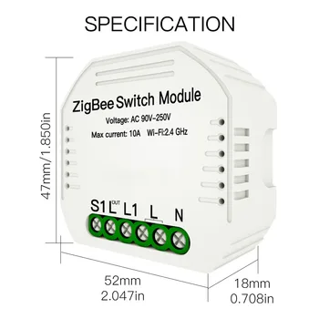 Tuya ZigBee 3.0 Pametna Stikala za Luč Modul za Delo z Alexa Google Dom za Glasovni Nadzor Smart Life/Tuya Brezžični Daljinski upravljalnik