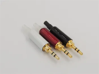 4pcs 2,5 mm 3 Palico Moški Popravila Slušalke, na primer s spajkanjem Kabel Adapter za Povezavo Avdio Priključki Plug
