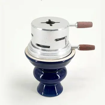 Hookah Bowl Nabor Silikona – Premium Shisha Skledo Phunnel Skledo za Kajenje s Hookah Klešče Oglje Imetnik s pokrovom