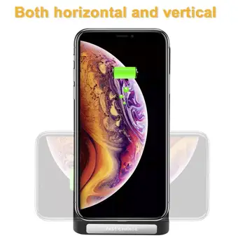 Qi Brezžični Hitro Polnjenje Polnilnik Dock Stojalo Za Galaxy S20+ iPhone 7 11 hitro wirless Polnjenje za Samsung Huawei telefon polnilnik