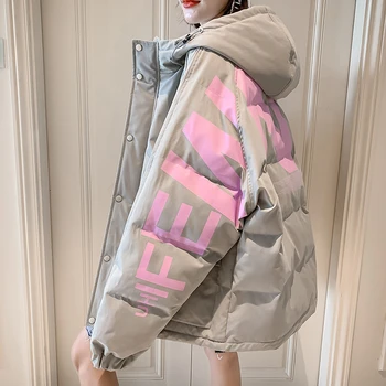 2020 Nove ulične Zimska Jakna ženske Plus Velikost Ženske Parkas Zgostitev Vrhnja oblačila hooded Coats Ženska Bombaž, oblazinjeni Suknjič MY11