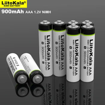 6pcs LiitoKala Original AAA 900mAh NiMH Baterije 1,2 V Akumulatorska Baterija za Svetilko, Igrače,daljinsko upravljanje