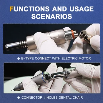 Notranji vodni curek električni micromotor 1:1 zobni nizki hitrosti handpiece contra kota in naravnost instrument set