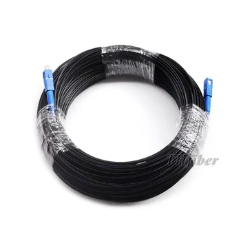 SC z SC eno jedro kabla FTTH optični Zaprtih prostorih/na Prostem z samonosilna omrežni kabel 20m/30 m/40m/50m/80/100 m
