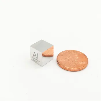 Aluminij Element Kocka Polirani Ogledalo 10 mm Al Gostoto Plemenito Kovino Element Zbirko Ročno Izdelane DIY Hobiji Obrti Prikaz 10 MM