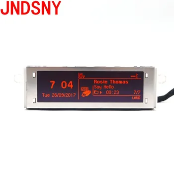 JNDSNY Rdeče zaslon podpira USB in Bluetooth Zaslon rdeča monitor 12 pin za Peugeot 307 207 408 citroen C4 C5 Rdeče Zaslonu.12 pin