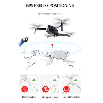 SJRC F11 PRO 5G WiFi RC Brnenje GPS Zložljive brezpilotna letala Z 2K Kamera HD Brushless Quadcopter Brnenje 28 Min Letenja VS F11 SG906