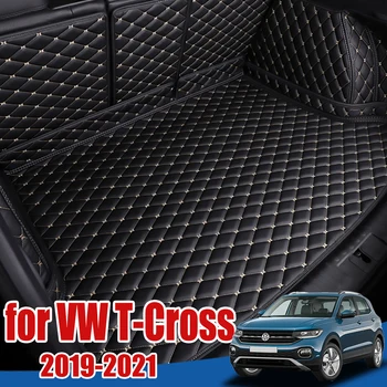 Avtomobilski prtljažnik Pladenj Tla Protector za VW Volkswagen T-Cross 2019 2020 2021 2022 Tovora Linijskih po Meri Posebna Taigun prtljažniku Preprogo