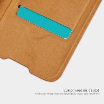 Za OnePlus 8 Primeru NILLKIN PU Flip Smart Primeru za OnePlus 8 Pro Kritje Denarnica Usnjena torbica z Wake /Sleep Funkcija