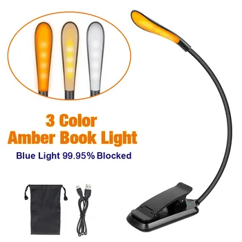 Posnetek Na namizne Svetilke Modra Svetloba Blokiranje Amber Led Namizna Svetilka USB Polnilne Tabela Luči Zatemniti Knjigi Luč Za Študij Branje