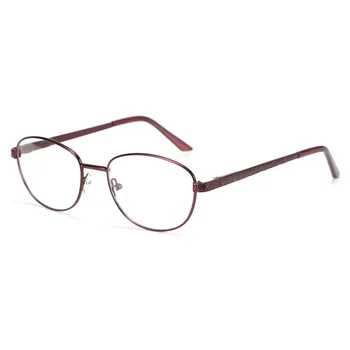 ZENOTTIC Zlitine Ovalne Očala Okvirji Moški Ženske Letnik Ultra Lahka Krog Kratkovidnost Optična Očala Očala na Recept Očala