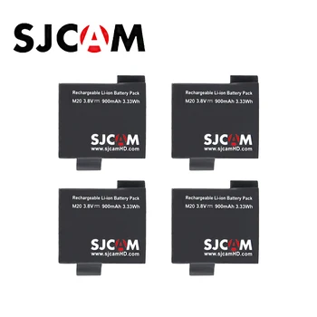 Original SJCAM blagovne Znamke 3.8 Proti 900mAh Li-ionska Baterija Črno za SJCAM M20 baterij in USB Dvojni polnilnik Šport Kamere Pribor