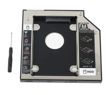 WZSM NOVO 12,7 mm SATA 2. SSD HDD Caddy za Dell Inspiron N4110 N5110 N5010 N7110 Trdi Disk Caddy Brezplačna Dostava