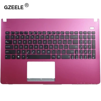 GZEELE angleški laptop tipkovnici ploščo za ASUS X501 X501A X501U X501EI X501X X501XE Topcase podpori za dlani roza NAS zgornjega primera C shell